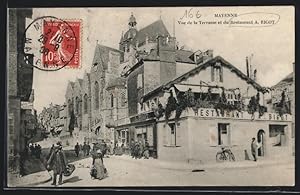 Carte postale Mayenne, Restaurant A. Bigot