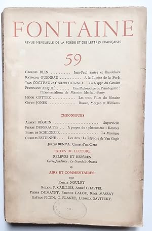 Fontaine, revue mensuelle de la poésie et des lettres françaises, n°59, avril 1947 -