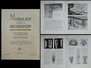 MOBILIER ET DECORATION n°8 1927 VILLA RENOUARDT SAINT CLOUD, SIMONET, HENRI RAPIN