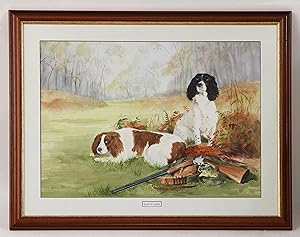 'Quail and Sophie' Watercolour By Andrea Clarkson