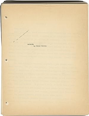 Matanza (Original manuscript for the 1979 novel)