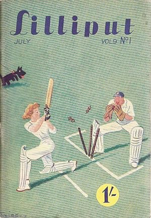 Lilliput Magazine. July 1941. Vol.9 no.1 Issue no.49. Arthur Ley story, article about Edward Bish...