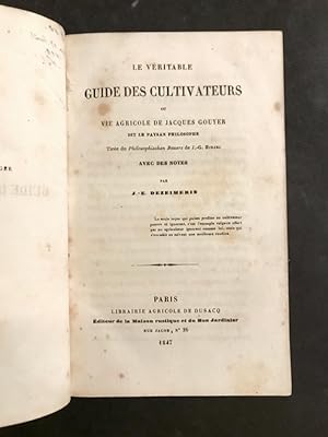 Agriculture : recueil factice de 3 ouvrages en un volume.