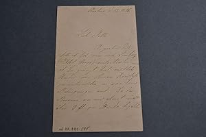 3-seitiger, handschriftlicher Brief der Pianistin und Musikpädagogin Sofie (Sophie) Menter (1846-...