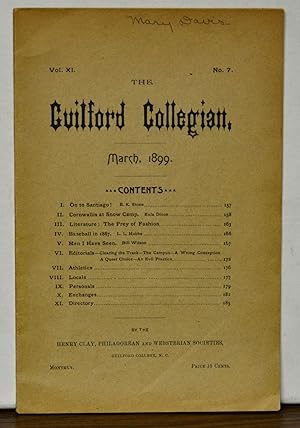 The Guilford Collegian, Vol. 11, No. 7 (March 1899)
