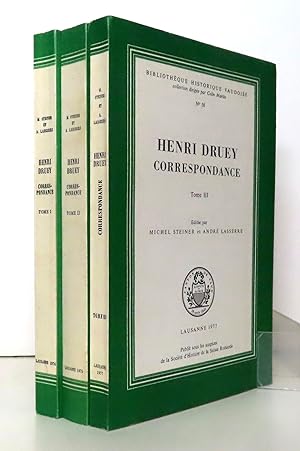 Henri Druey. Correspondance I à III.
