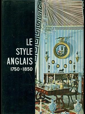 Le style anglais 1750-1850