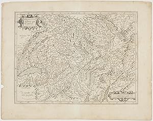 Carte de la Suisse: "Helvetia cum finitimis regionibus confoederatis" (reproduction)