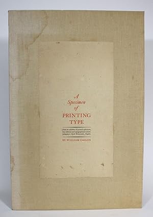 A Specimen of Printing Type