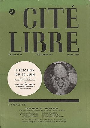 Cité Libre No 29 L'élection du 22 juin