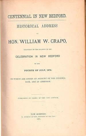 Centennial in New Bedford Historical Address