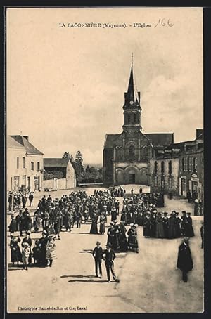 Carte postale La Baconnière, L`Eglise