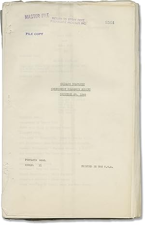 Chicago Deadline (Original post-production script for the 1949 film)