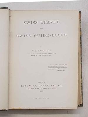 Swiss travel and swiss guide-books.
