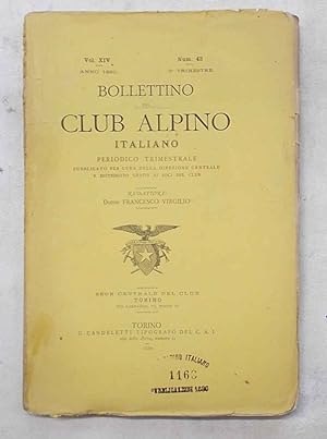 Bollettino del Club Alpino Italiano. N. 43. 3° trimestre 1880.