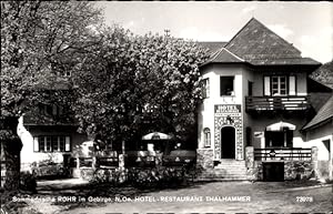Ansichtskarte / Postkarte Rohr im Gebirge im Burgenland, Hotel Restaurant Thalhammer