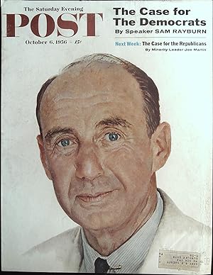 The Saturday Evening Post October 6, 1956 Norman Rockwell FRONT COVER ONLY