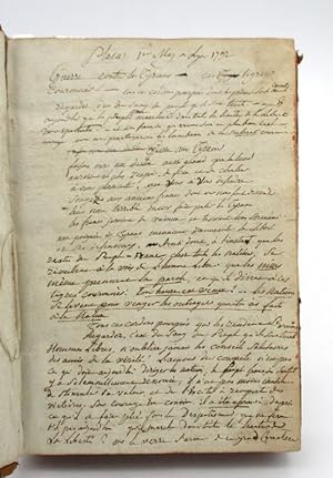 Manuscrit regroupant plusieurs textes relatifs à la Révolution française