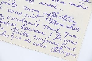 Lettre autographe signée à son ami Pierre Louÿs se lamentant sur leurs respectifs problèmes de sa...