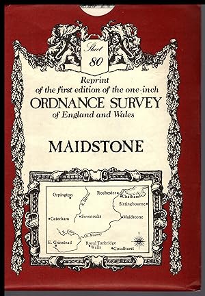 Ordnance Survey Map of MAIDSTONE 1979 Sheet No.80. Reprint of the first edition of the one-inch m...