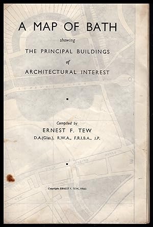 A Map of Bath by Ernest F Tew 1966: Showing The Principal Building of Architectural Interest