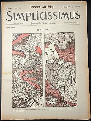 Zeitschrift: SIMPLICISSIMUS Illustrierte Wochenschrift 12. Jahrgang Heft 53, 30. März 1908