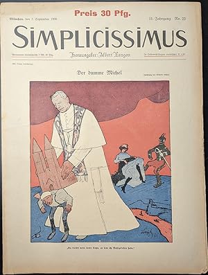 Zeitschrift: SIMPLICISSIMUS Illustrierte Wochenschrift 11. Jahrgang Heft 23, 3. September 1906