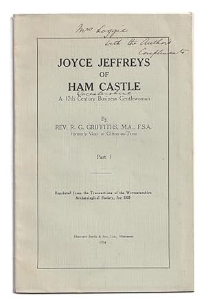 Joyce Jeffreys Of Ham Castle: A 17th Century Business Gentlewoman. Part 1