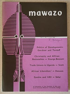 mawazo June 1968 Vol.1, No 3 / Robert ZK A Gardiner "Research for Economic and Social Development...