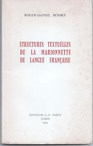 Structures textuelles de la marionnette de langue française.