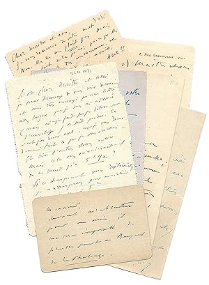 Correspondance musicale de sept lettres du compositeur, dont certaines adressées au dramaturge Ma...