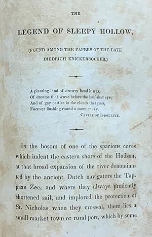 1819 1st Ed. Compl. Sketch Book of G. Crayon, RIP van Winkle & Sleepy Hollow