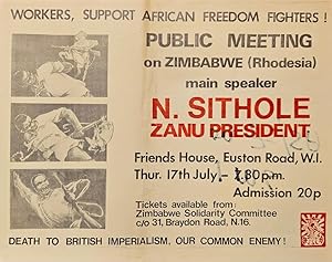 PUBLIC MEETING - N SITHOLE, ZANU PRESIDENT