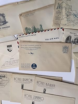 Lot of 21 Vintage 1920s-1930s Hotel Blank Stationary and Envelopes