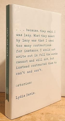 Can't and Won't (SIGNED FIRST EDITION)