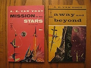 A. E. Van Vogt Two (2) Paperback Book Lot, including: Mission to the Stars, and; Away and Beyond