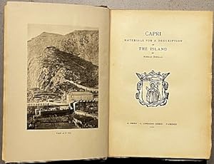 Capri. Materials for a Description of The Island. (Gesigneerd).