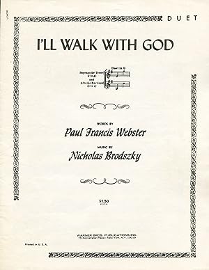 I'll Walk With God; duet for high and low voice