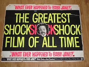 Original Quad Poster Whatever Happened to Baby Jane 1969