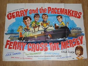 Brian Epstein Presents: Gerry and Pacemakers Ferry Across the Mersey 1965 Quad Poster