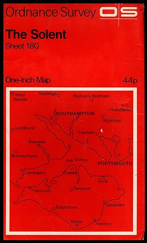 Ordnance Survey Map: THE SOLENT: One Inch Map, Sheet No.180 1971