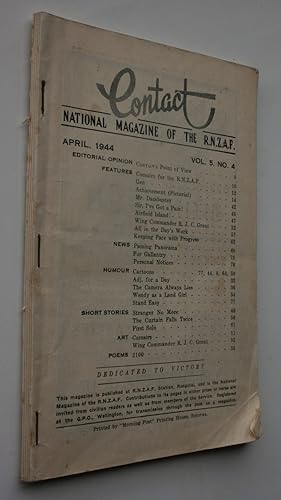 Contact. April 1944.Vol 5, No 4. National magazine of the R.N.Z.A.F.