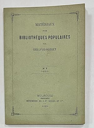 Matériaux pour Bibliothèques populaires N° V 1869