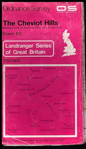 Ordnance Survey Map: THE CHEVIOT HILLS 1981. The Landranger Series of Great Britain: Showing part...