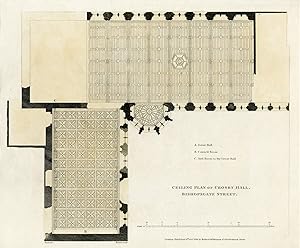 Ceiling plan of Crosby Hall, Bishopsgate Street