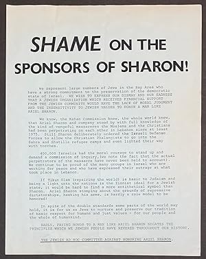 Shame on the sponsors of Sharon! [handbill]