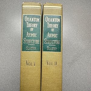 Quantum Theory of Atomic Structure [2 Volumes]