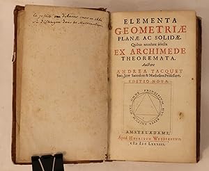 Elementa geometriae planae ac solidae quibus accedunt selecta ex Archimede theoremata