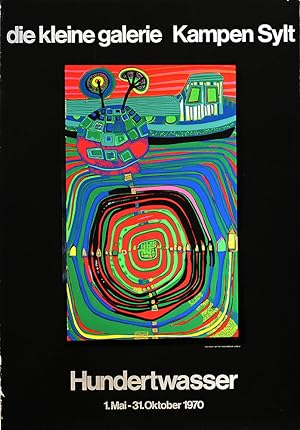 Hundertwasser. 1970. [Original-Ausstellungsplakat / original exhibition poster].