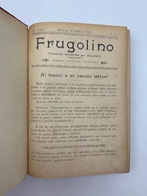 Frugolino. Giornale illustrato pei fanciulli, Vol. XXII, n. 1 ottobre 1900 (n. 42 settembre 1901)